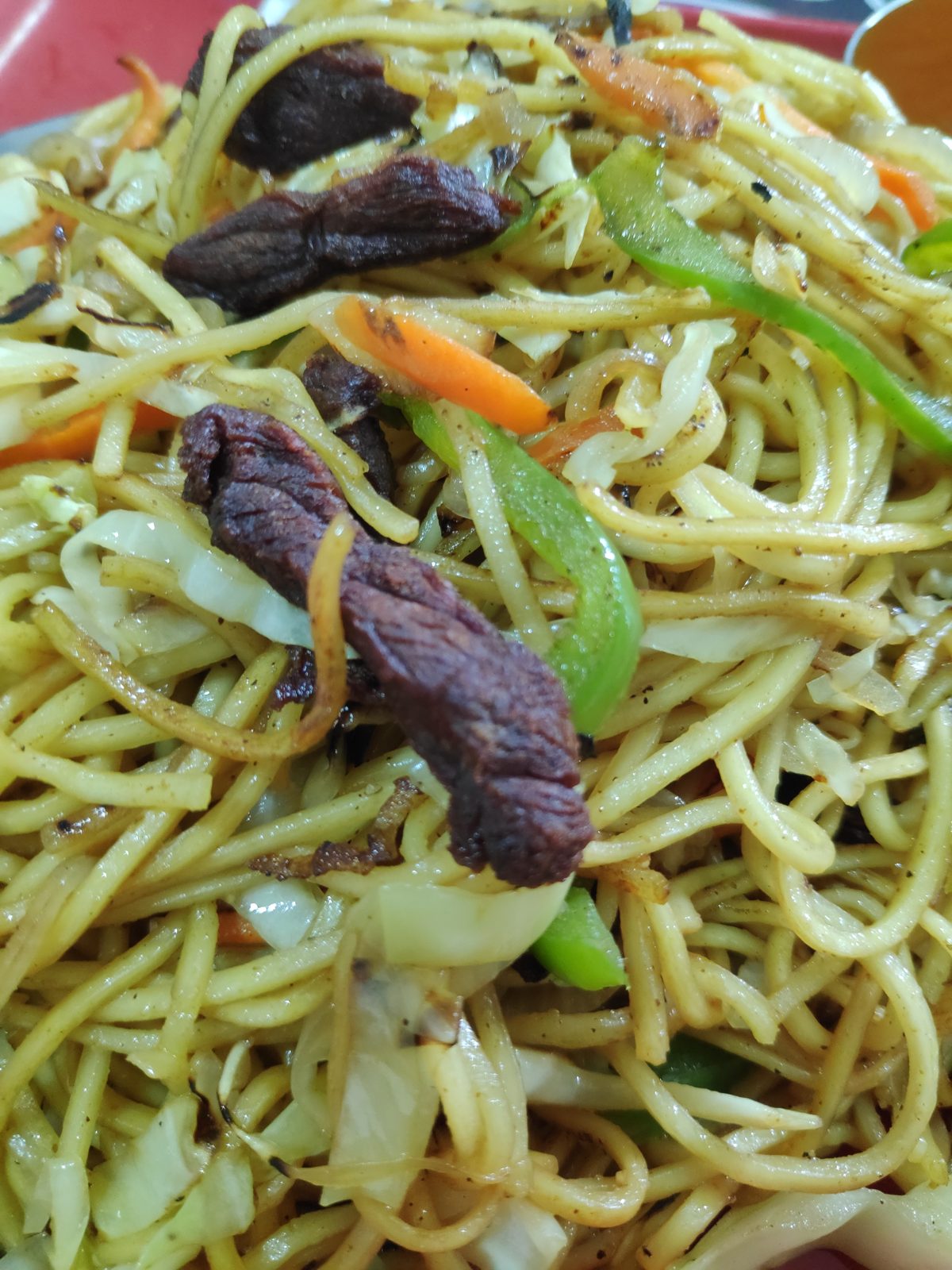 Plate of chowmein